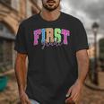 Back To School Neon Checkered First Grade Colorful Teacher Unisex T-Shirt, First Grade Teacher Gifts, funny design Back To School Neon Checkered First Grade Colorful Teacher Unisex T-Shirt, First Grade Teacher Gifts, funny design