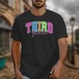 Back To School Neon Checkered Third Grade Colorful Teacher Unisex T-Shirt, funny design Back To School Neon Checkered Third Grade Colorful Teacher Unisex T-Shirt, funny design