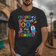 I Blasted Through 100 Days Of School 100th Day Teacher Kids Unisex T-Shirt, funny design
