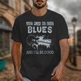 Blues Music Band Lover Vintage Guitar Teacher Blues Unisex T-Shirt, funny design Blues Music Band Lover Vintage Guitar Teacher Blues Unisex T-Shirt, funny design