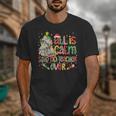 Book Tree All Is Calm Said No Teacher Ever Christmas Unisex T-Shirt, funny design Book Tree All Is Calm Said No Teacher Ever Christmas Unisex T-Shirt, funny design