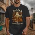 Books Are Spooktacular Ghost Book Reading Halloween Teachers Unisex T-Shirt, funny design