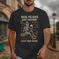 Bruh The Math Ain’t Mathin Halloween Skeleton Math Teacher Unisex T-Shirt, funny design Bruh The Math Ain’t Mathin Halloween Skeleton Math Teacher Unisex T-Shirt, funny design
