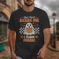 You Can't Scare Me I Teach Music Retro Teacher Halloween Unisex T-Shirt, funny design You Can't Scare Me I Teach Music Retro Teacher Halloween Unisex T-Shirt, funny design