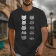 Cat Themed Artist Value Scale Educational Art Teacher Unisex T-Shirt, funny design Cat Themed Artist Value Scale Educational Art Teacher Unisex T-Shirt, funny design
