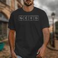 Chemistry Teacher Nachos Periodic Table Adults Short Sleeve Classic Fit Collarless Crew Neck T-Shirt Small Unisex T-Shirt, funny design