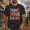 Christmas Coquette Bow Teacher Teach Love Inspire Unisex T-Shirt, funny design