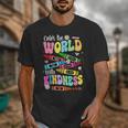 Color The World With Kindness Teacher Back To School Unisex T-Shirt, funny design