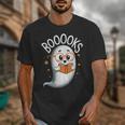 Cute Ghost Book Reading Halloween Teacher Unisex T-Shirt, funny design Cute Ghost Book Reading Halloween Teacher Unisex T-Shirt, funny design