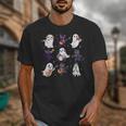 Cute Ghost Cat Playing Musical Halloween Music Teacher Unisex T-Shirt, funny design Cute Ghost Cat Playing Musical Halloween Music Teacher Unisex T-Shirt, funny design
