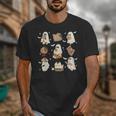 Cute Ghosts Reading Book Bookworm Halloween History Teacher Unisex T-Shirt, History Teacher Gifts, funny design
