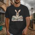 Cute Reading Bunny Glasses Books Bookworm Reader Teacher Unisex T-Shirt, funny design Cute Reading Bunny Glasses Books Bookworm Reader Teacher Unisex T-Shirt, funny design