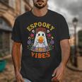 Espooky Vibes Spanish Mexican Halloween Ghost Teachers Unisex T-Shirt, funny design Espooky Vibes Spanish Mexican Halloween Ghost Teachers Unisex T-Shirt, funny design