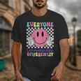 Everyone Communicates Differently Autism Awareness Teacher Unisex T-Shirt, funny design