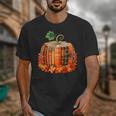 Fall Book Autumn Reading Teacher Halloween Pumpkin Season Unisex T-Shirt, funny design
