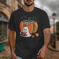 Fall Book Pumpkin Ghost Reading Books Halloween Teacher Unisex T-Shirt, funny design Fall Book Pumpkin Ghost Reading Books Halloween Teacher Unisex T-Shirt, funny design