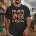 Fall In Love With Learning Retro Autumn Thanksgiving Teacher Unisex T-Shirt, funny design Fall In Love With Learning Retro Autumn Thanksgiving Teacher Unisex T-Shirt, funny design