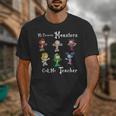 My Favorite Monsters Call Me Teacher Thank Mummy Vampire Bat Unisex T-Shirt, funny design