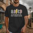 First Grade Rocks Teachers Back To School ABCD Rock Students Unisex T-Shirt, First Grade Teacher Gifts, funny design First Grade Rocks Teachers Back To School ABCD Rock Students Unisex T-Shirt, First Grade Teacher Gifts, funny design