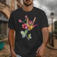 Flower American Sign Language ASL Teacher Teaching Deaf Unisex T-Shirt, funny design Flower American Sign Language ASL Teacher Teaching Deaf Unisex T-Shirt, funny design