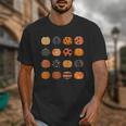 Folk Art Pumpkins Teacher Nurses Admin Witch Halloween Cute Unisex T-Shirt, funny design