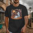 Ghost Book Reading Halloween Books Lover Teacher Unisex T-Shirt, funny design Ghost Book Reading Halloween Books Lover Teacher Unisex T-Shirt, funny design