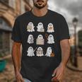 Ghost Speech Therapy Teacher Spooky Season Halloween Unisex T-Shirt, funny design