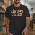 Groovy Substitute Teacher Retro Teacher Back To School Unisex T-Shirt, Groovy Teacher Gifts, funny design Groovy Substitute Teacher Retro Teacher Back To School Unisex T-Shirt, Groovy Teacher Gifts, funny design