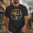 Groovy Title 1 Crew Cute Title 1 Reading Teacher Men Women Kids Unisex T-Shirt, Groovy Teacher Gifts, funny design