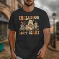 Halloween SLP Sped Teacher Groovy Inclusion Isn't Scary Unisex T-Shirt, Groovy Teacher Gifts, funny design Halloween SLP Sped Teacher Groovy Inclusion Isn't Scary Unisex T-Shirt, Groovy Teacher Gifts, funny design
