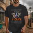 Halloween Teacher Creepin It Real With My 4th Grade Monsters Unisex T-Shirt, 4th Grade Teacher Gifts, funny design Halloween Teacher Creepin It Real With My 4th Grade Monsters Unisex T-Shirt, 4th Grade Teacher Gifts, funny design
