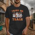 Halloween Teacher Ghosts Trick Or Teach Retro Costume Women Unisex T-Shirt, funny design Halloween Teacher Ghosts Trick Or Teach Retro Costume Women Unisex T-Shirt, funny design