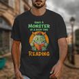 Halloween Teacher Librarian Monster Reading Books Men Women Kids Unisex T-Shirt, funny design