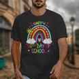 Happy 50th Days Of School Rainbow Teacher 50 Days Smarter Unisex T-Shirt, funny design