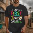 Happy First Day Of School Teacher Back To School Student Unisex T-Shirt, funny design Happy First Day Of School Teacher Back To School Student Unisex T-Shirt, funny design
