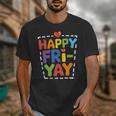 Happy Fri-Yay Teacher Life Weekend Pun Happy Friday Unisex T-Shirt, funny design