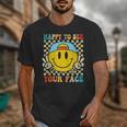 Happy To See Your Face Hippie Smile Back To School Teachers Unisex T-Shirt, funny design Happy To See Your Face Hippie Smile Back To School Teachers Unisex T-Shirt, funny design