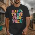 Happy To See Your Face Teacher Disco Ball Back To School Unisex T-Shirt, funny design