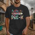 Hello Pre-K Pencil Teacher Student Tie Dye Unisex T-Shirt, funny design Hello Pre-K Pencil Teacher Student Tie Dye Unisex T-Shirt, funny design