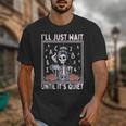 I'Ll Just Wait Until It's Quiet Skeleton Coffee Teacher Unisex T-Shirt, funny design