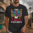 Instructional Assistant Loves Her Kids Teacher Assistant Unisex T-Shirt, funny design