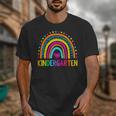 Kindergarten Rainbow Girls Boys Teacher First Day Of School Unisex T-Shirt, funny design Kindergarten Rainbow Girls Boys Teacher First Day Of School Unisex T-Shirt, funny design