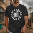 Let's Learn Today Checkered Apple Back To School Teacher Unisex T-Shirt, funny design