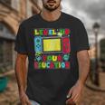 Level Up Your Education Gaming Inspired Teacher Gamers Unisex T-Shirt, funny design