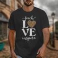 Love Leopard Print Teacher Cheetah School Inspire Teach Unisex T-Shirt, funny design Love Leopard Print Teacher Cheetah School Inspire Teach Unisex T-Shirt, funny design
