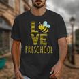 Love Preschool Back To School Yellow Bee Preschool Teacher For Men Women Girls Kids Unisex T-Shirt, funny design Love Preschool Back To School Yellow Bee Preschool Teacher For Men Women Girls Kids Unisex T-Shirt, funny design