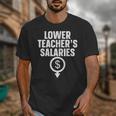 Lower Teacher's Salaries For Men Women Kids Unisex T-Shirt, funny design Lower Teacher's Salaries For Men Women Kids Unisex T-Shirt, funny design