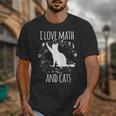 Math Nerd Math Teacher Cat Lover I Love Math And Cats Unisex T-Shirt, funny design Math Nerd Math Teacher Cat Lover I Love Math And Cats Unisex T-Shirt, funny design