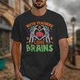 Math Teacher Love Brain Heart Skeleton Hand Zombie Halloween Unisex T-Shirt, funny design Math Teacher Love Brain Heart Skeleton Hand Zombie Halloween Unisex T-Shirt, funny design