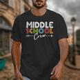 Middle School Crew Retro Teacher Student Vintage Unisex T-Shirt, funny design